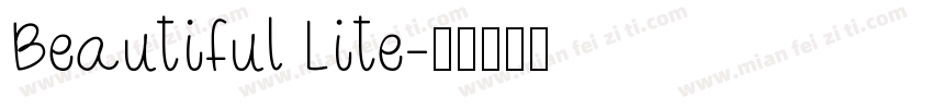 Beautiful Lite字体转换